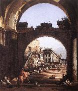 Bernardo Bellotto Capriccio of Capital Sweden oil painting reproduction